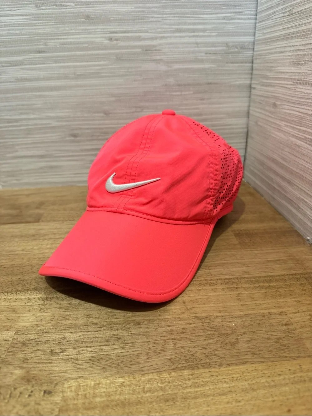 Nike Kids Neon Pink Sport Cap with White Swoosh